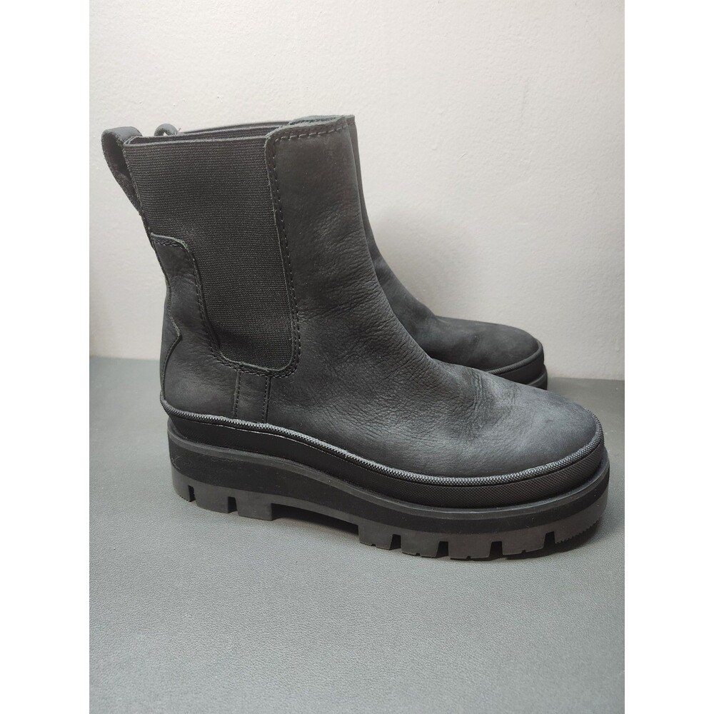 Clarks Orianna 2 Top Womens Black Nubuck Slip On Casual Dress Boots Size 9